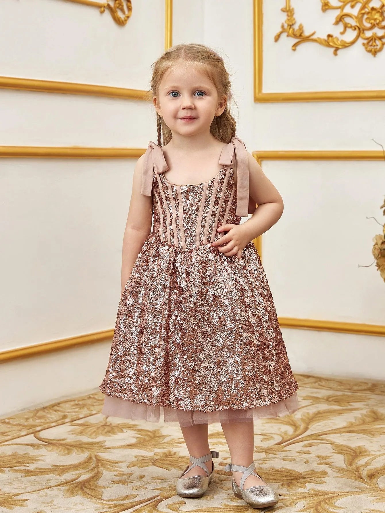 Young Girls' Sparkling Sequin Cami Dress