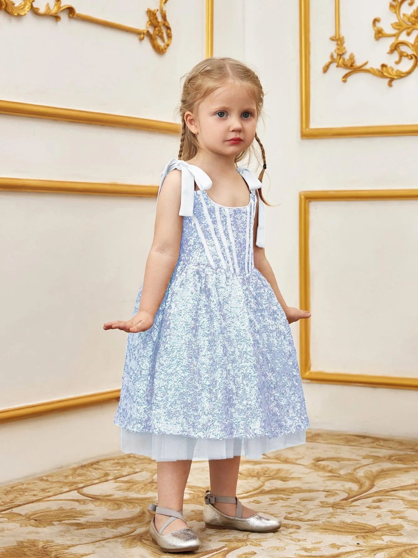 Young Girls' Sparkling Sequin Cami Dress