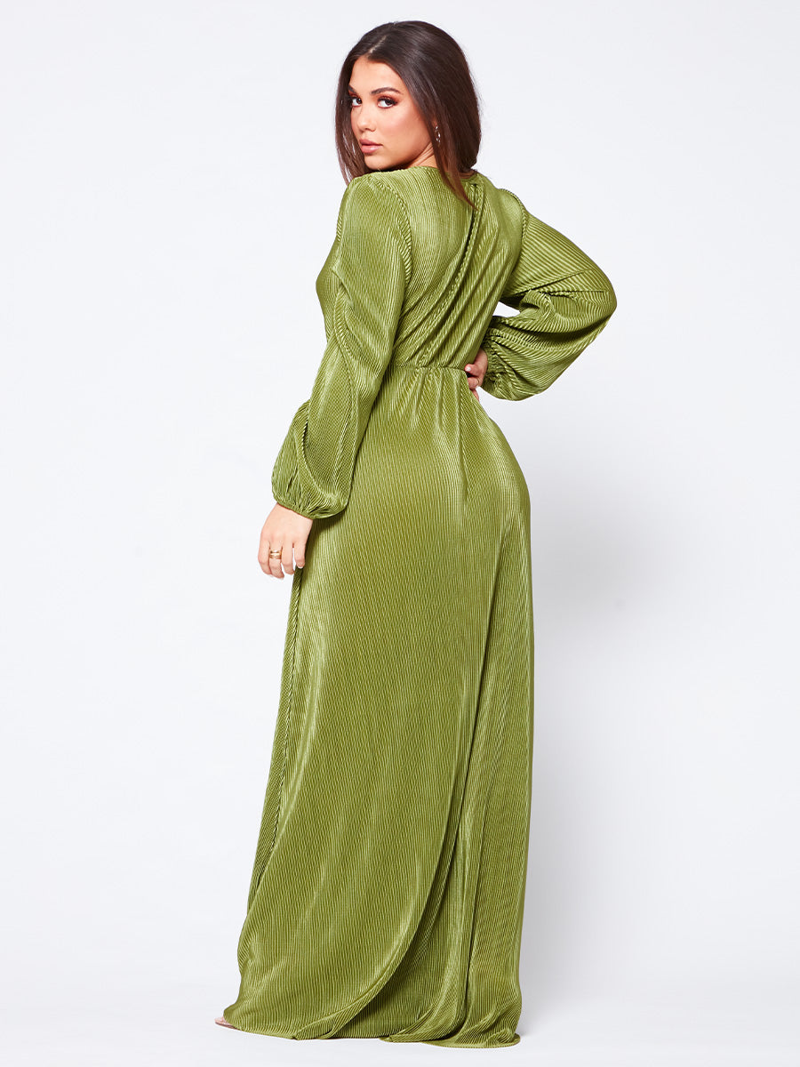 Bump Friendly Pleated Dress